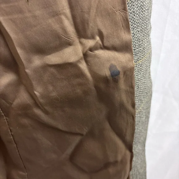 Vintage Polo Ralph Lauren Blazer Mens 40R Brown Wool Check Tweed Sport Coat - Picture 7 of 15
